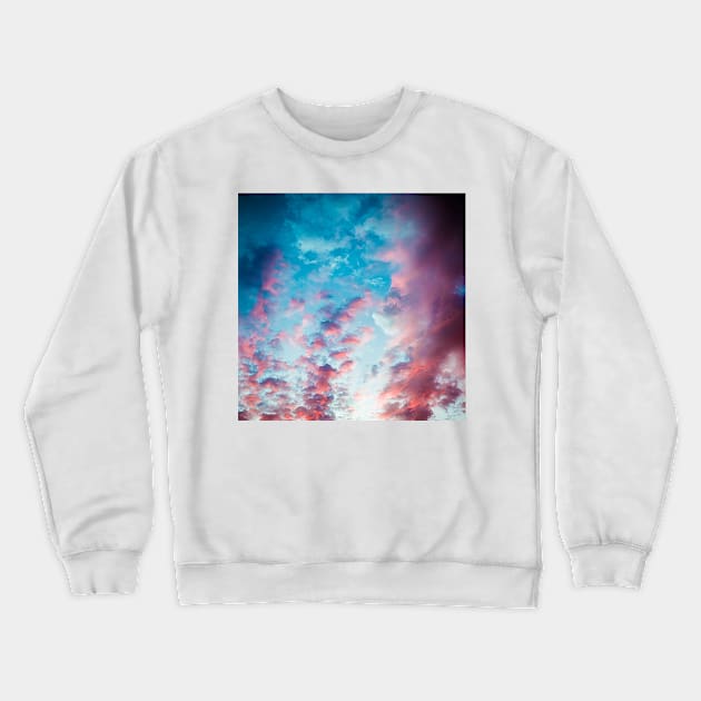 Cotton Candy Clouds Crewneck Sweatshirt by Studio Sara Spohr